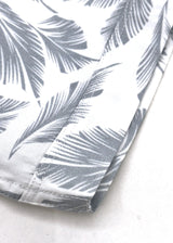 White Grey Print Shirt