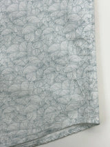 Half Sleeve White green print