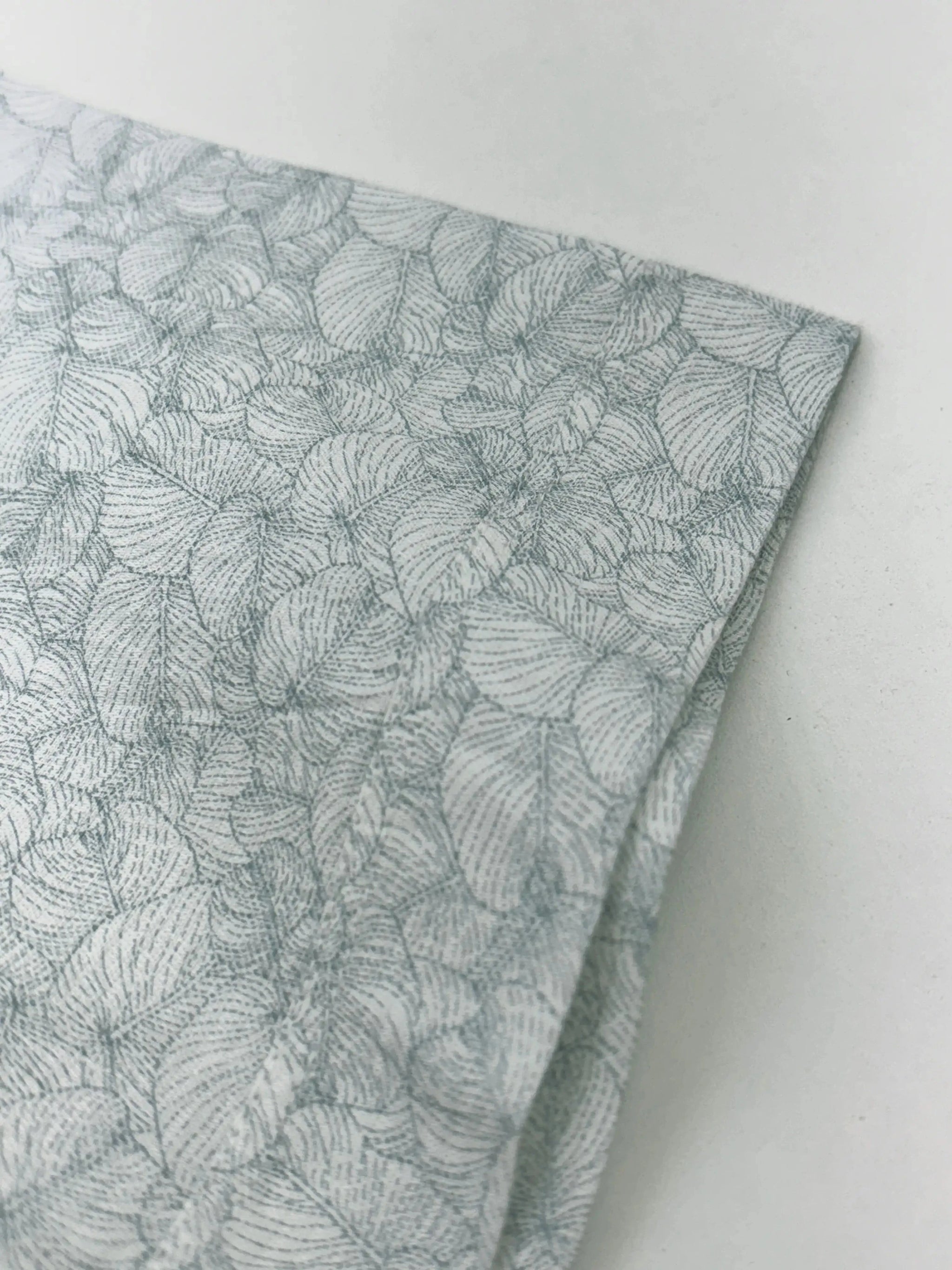 Half Sleeve White green print