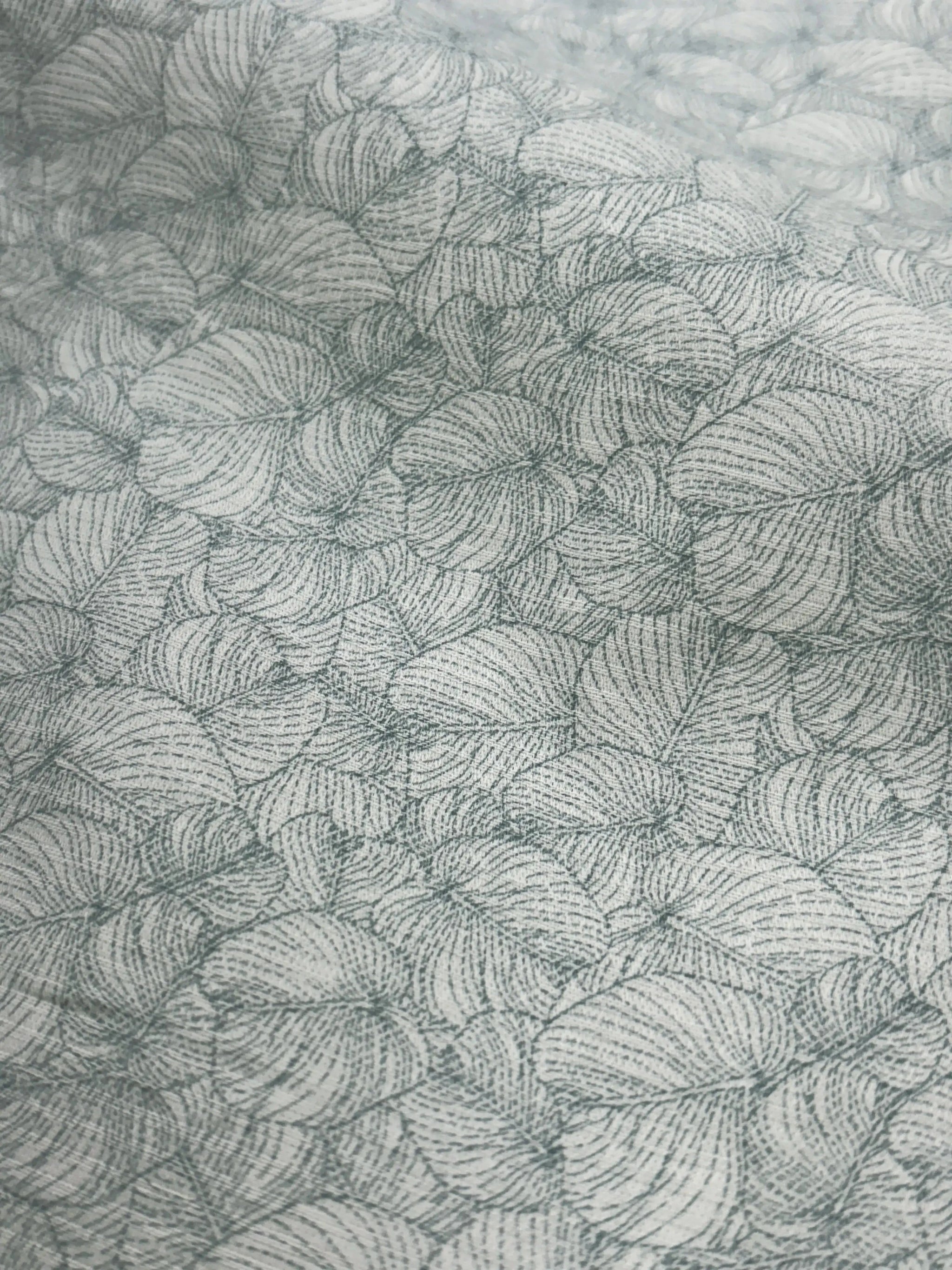 Half Sleeve White green print