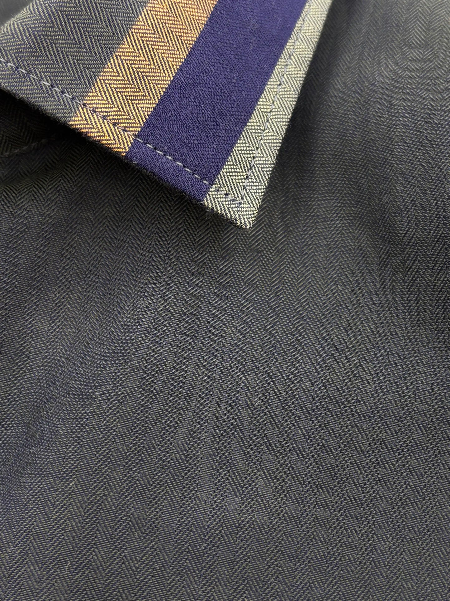 Blue & Green Colorblocked Shirt