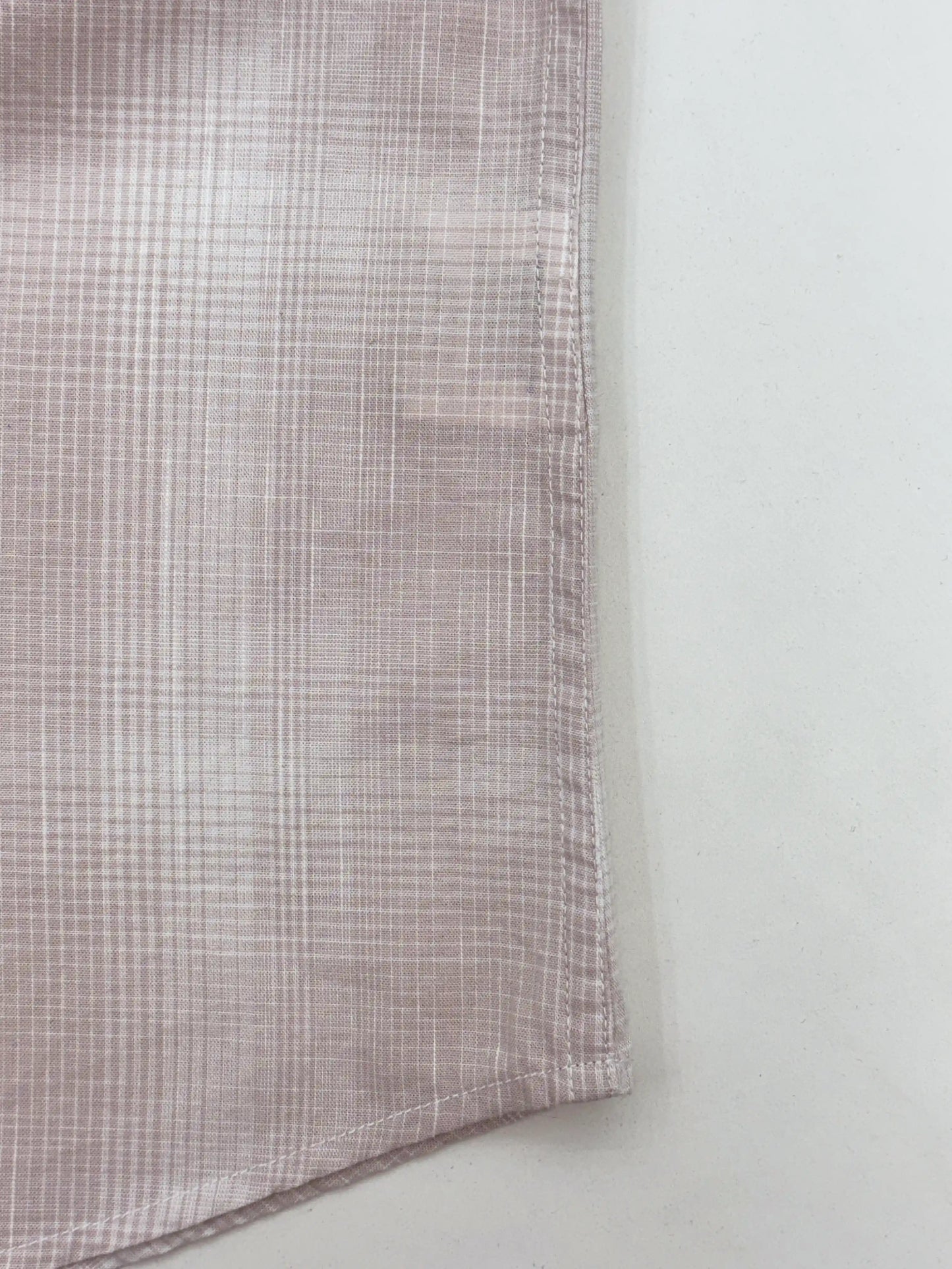 Peach & White Checked Shirt