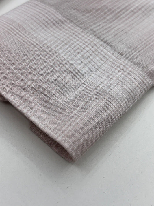 Peach & White Checked Shirt