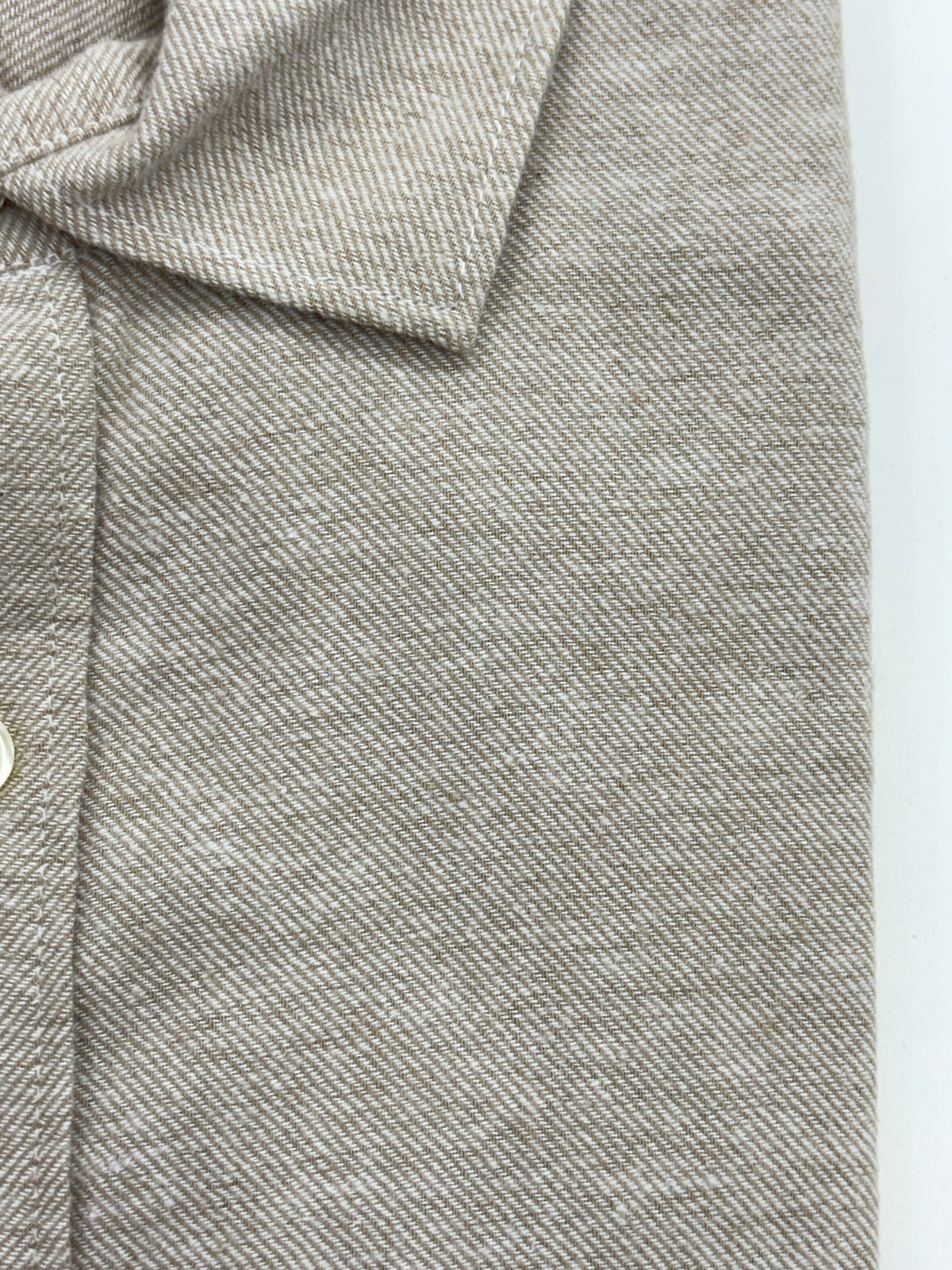 Men’s Beige Half-Sleeve Casual Shirt