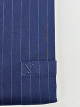 Men's Navy Blue Striped Shirt