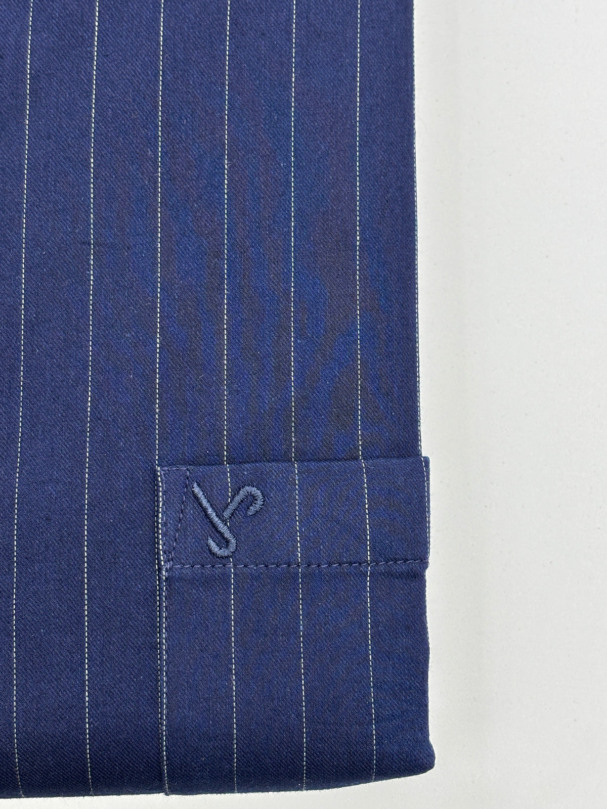 Men's Navy Blue Striped Shirt