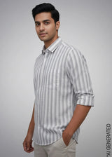 Full Sleeve Grey Lining Shirt