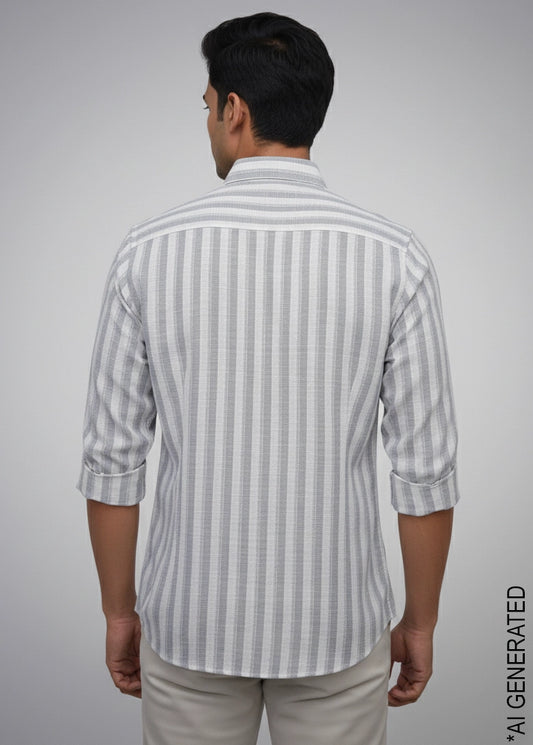 Full Sleeve Grey Lining Shirt