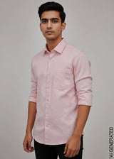 Full Sleeve Pink Color Shirt