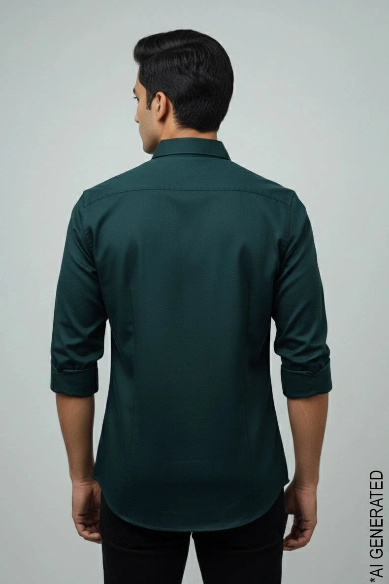 Full Sleeve Olive Color Shirt