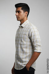 Full Sleeve Yellow Check Shirt