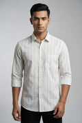 White Pinstripe Shirt