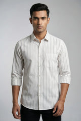 White Pinstripe Shirt
