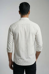 White Pinstripe Shirt