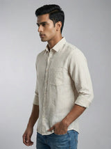 Yellow & White Striped Shirt