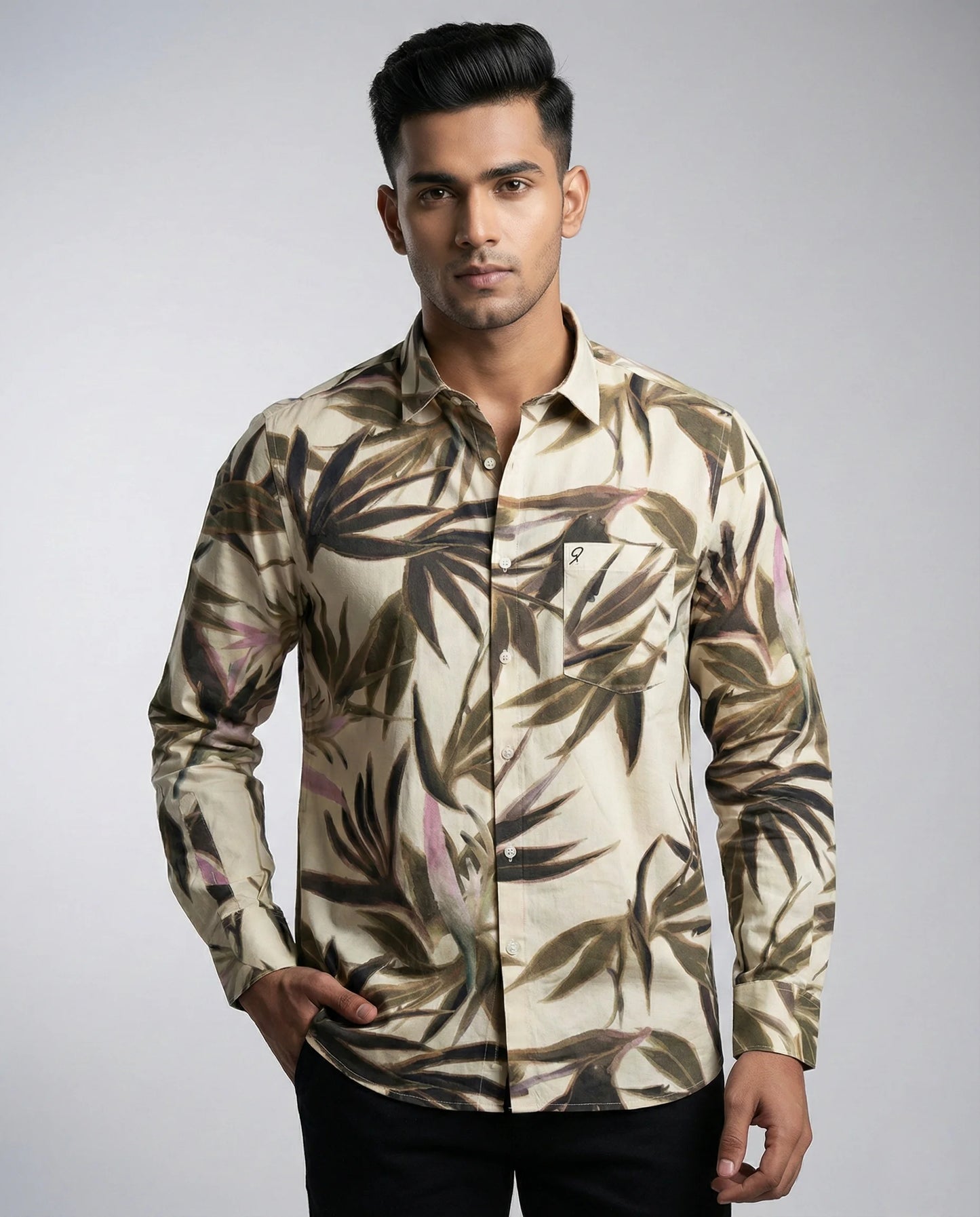 Yellow Printed Shirt