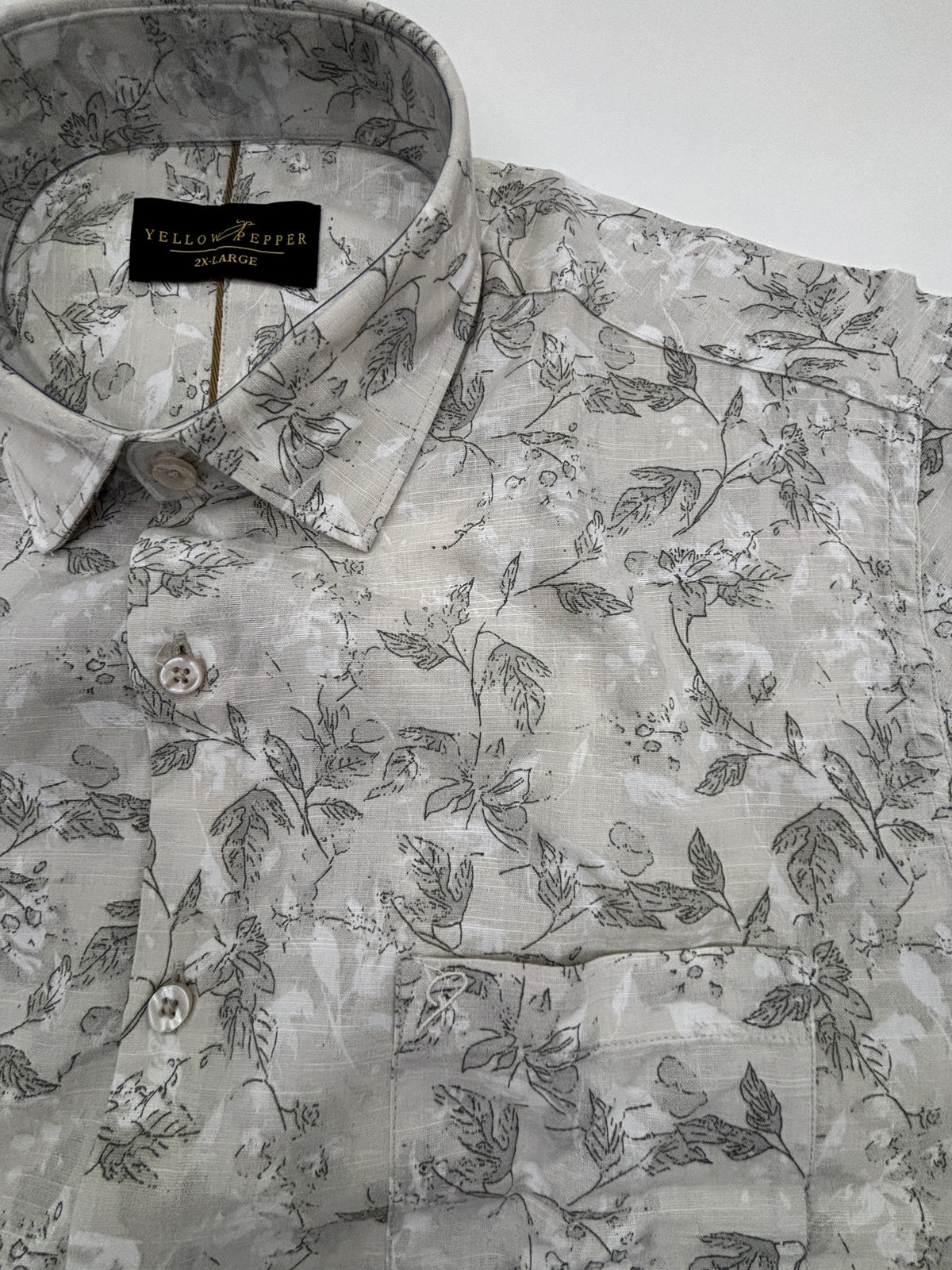 Men’s Off  GreyPrinted Shirt