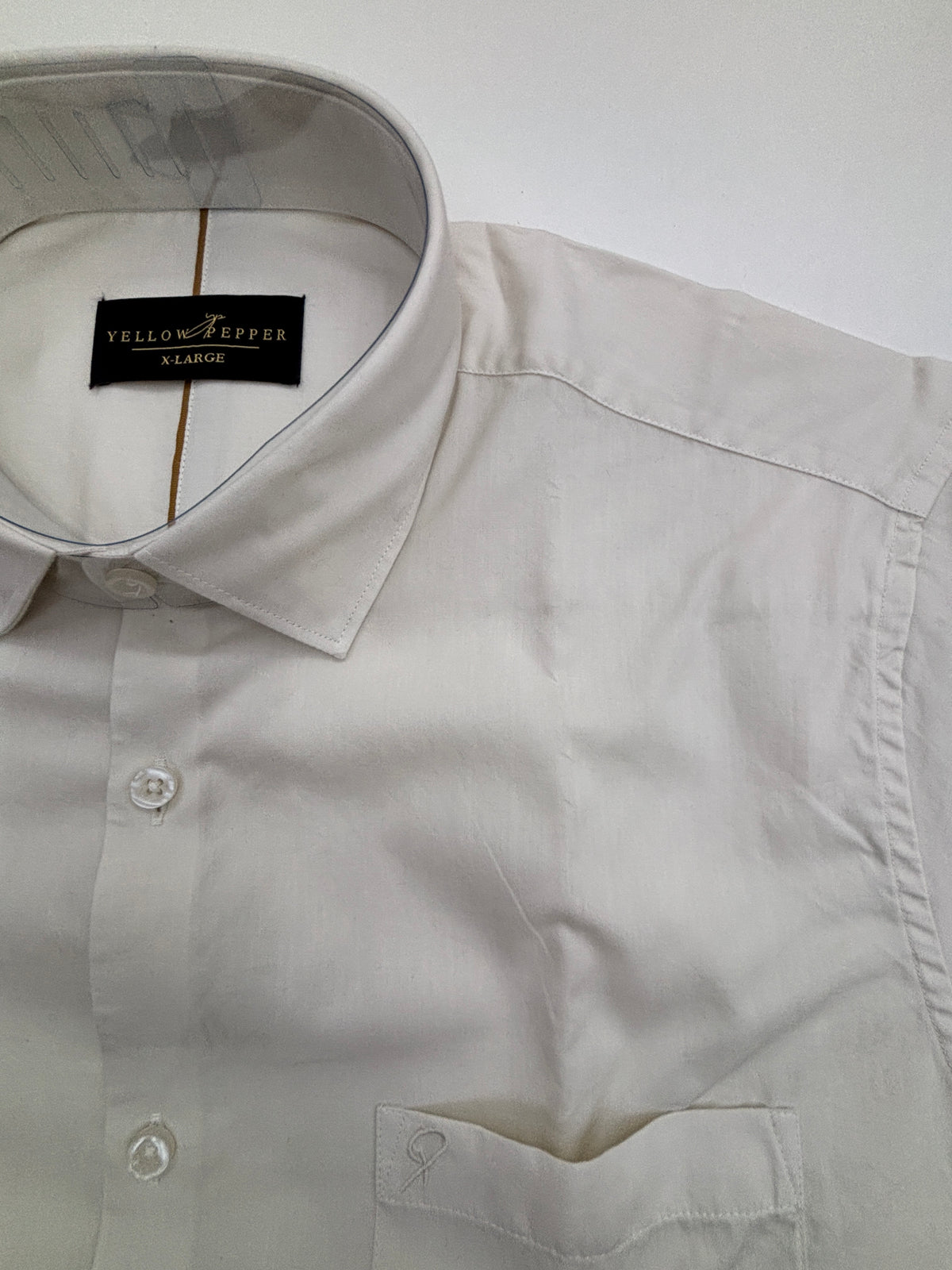 Men’s Off White Solid Shirt