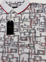 Men's White Printed T-Shirt