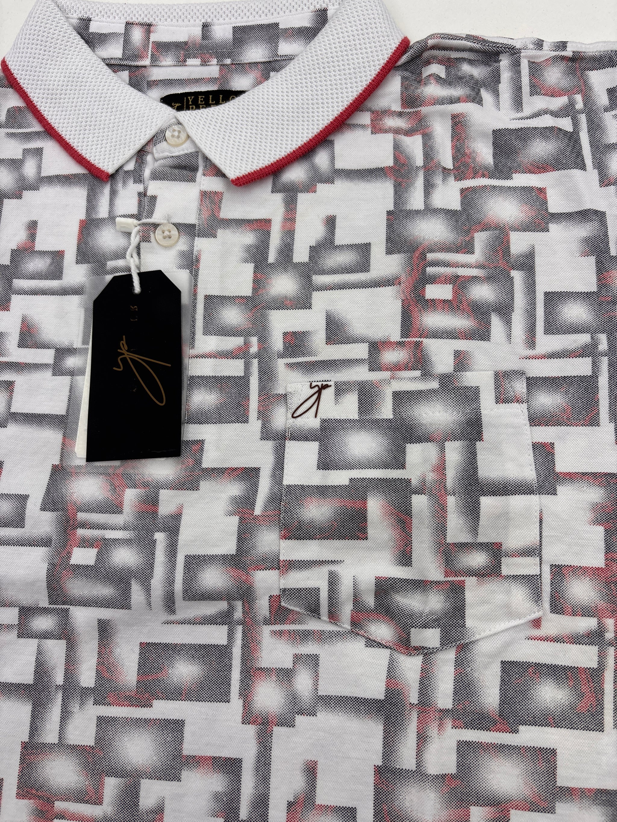 Men's White Printed T-Shirt