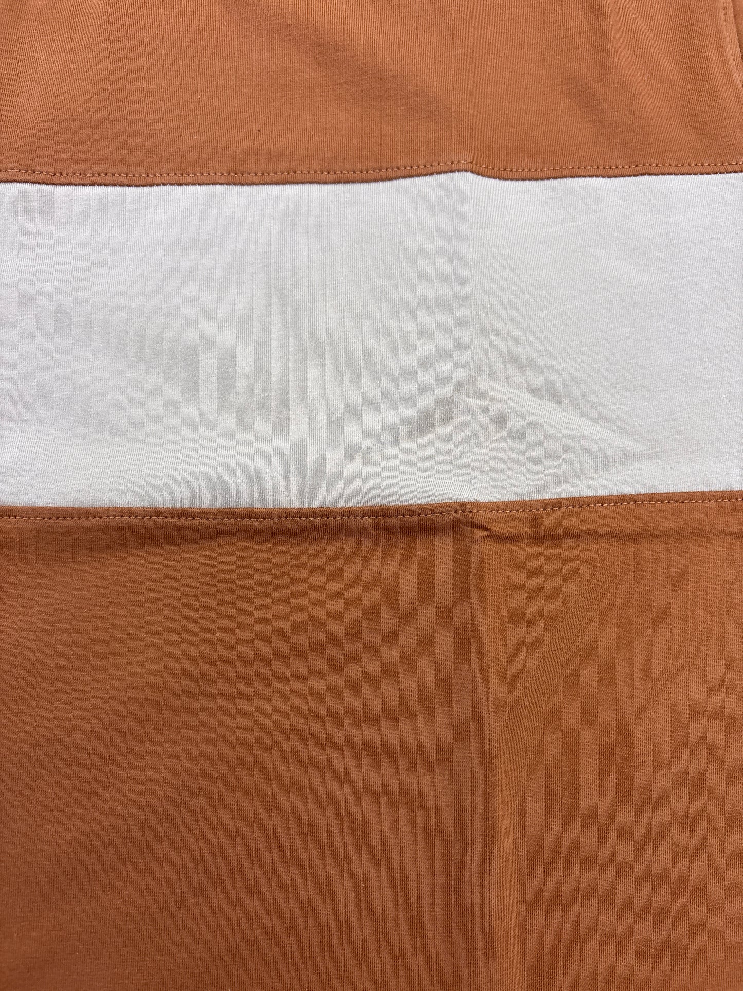 Rust Color Block T-Shirt