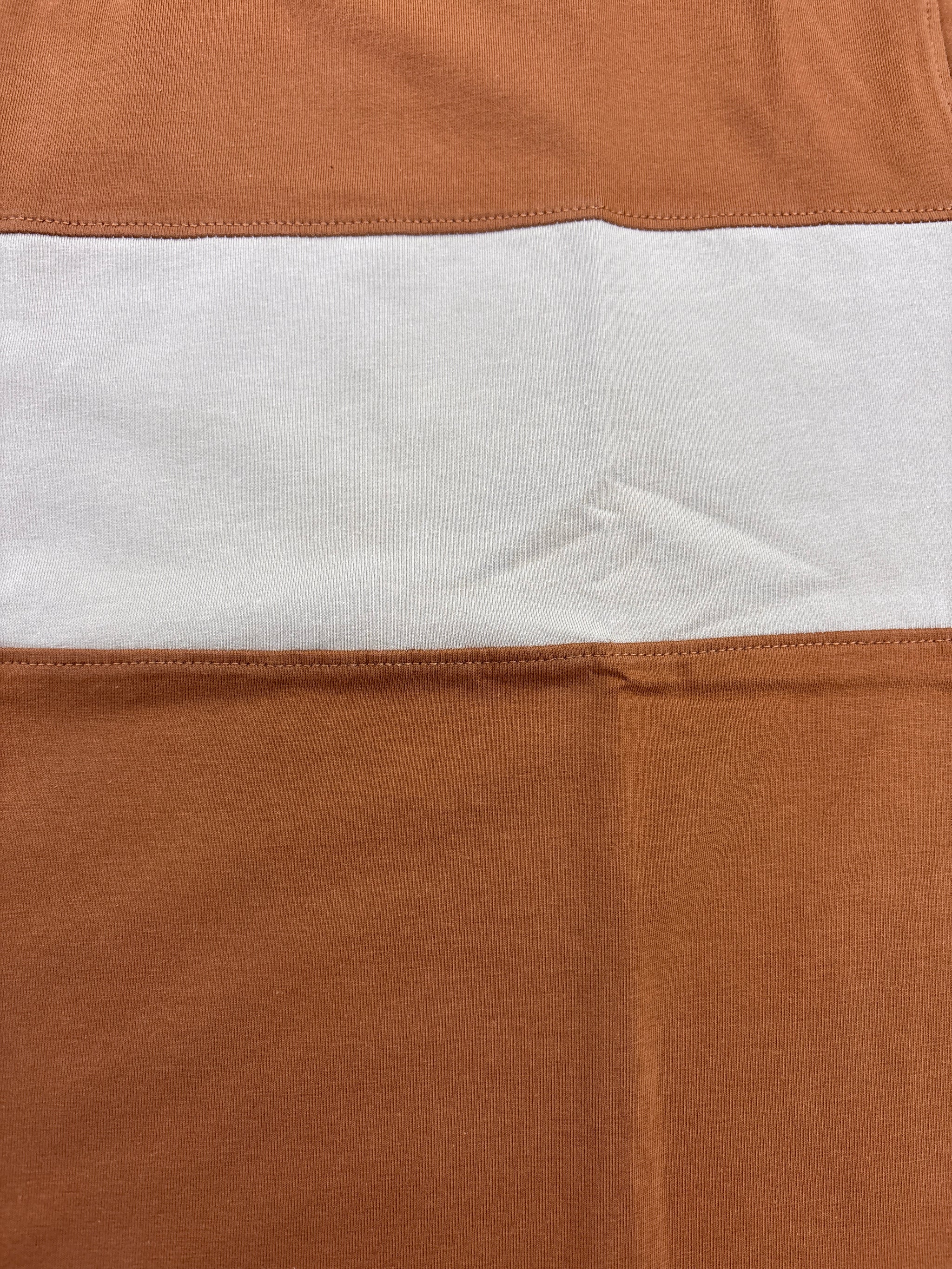 Rust Color Block T-Shirt