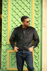 Essential Black Zip Hoodie