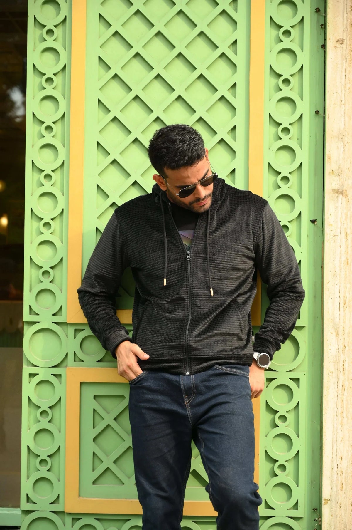 Essential Black Zip Hoodie