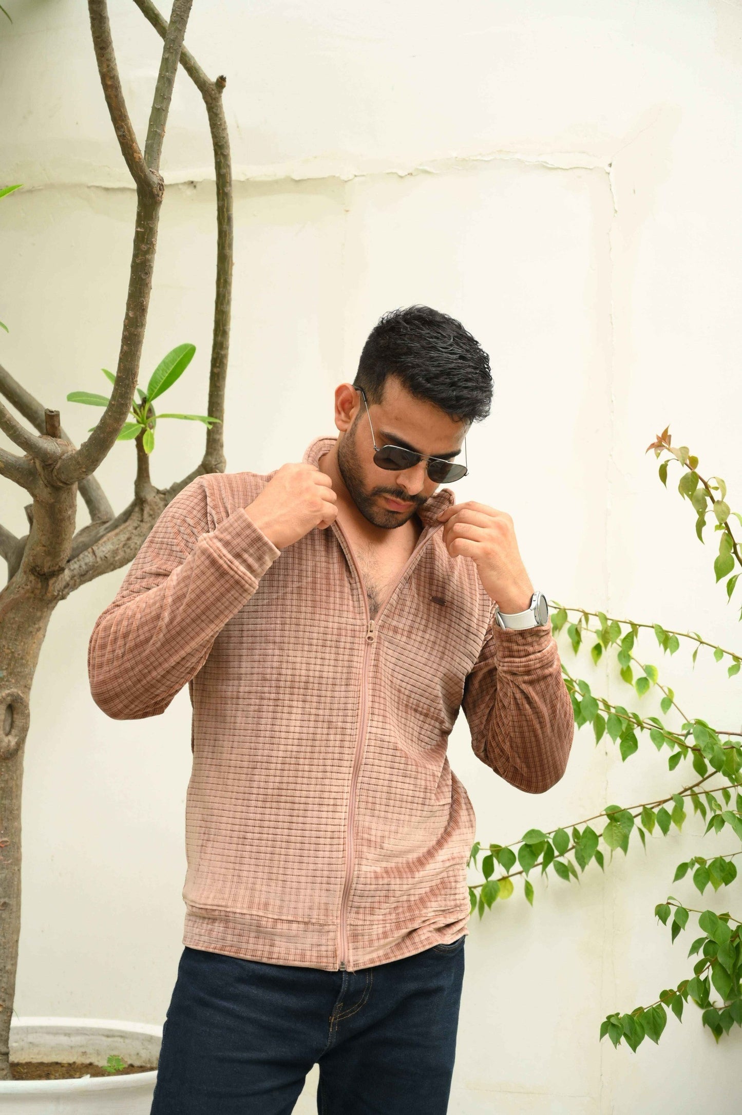 Highneck Sweatshirt Brown