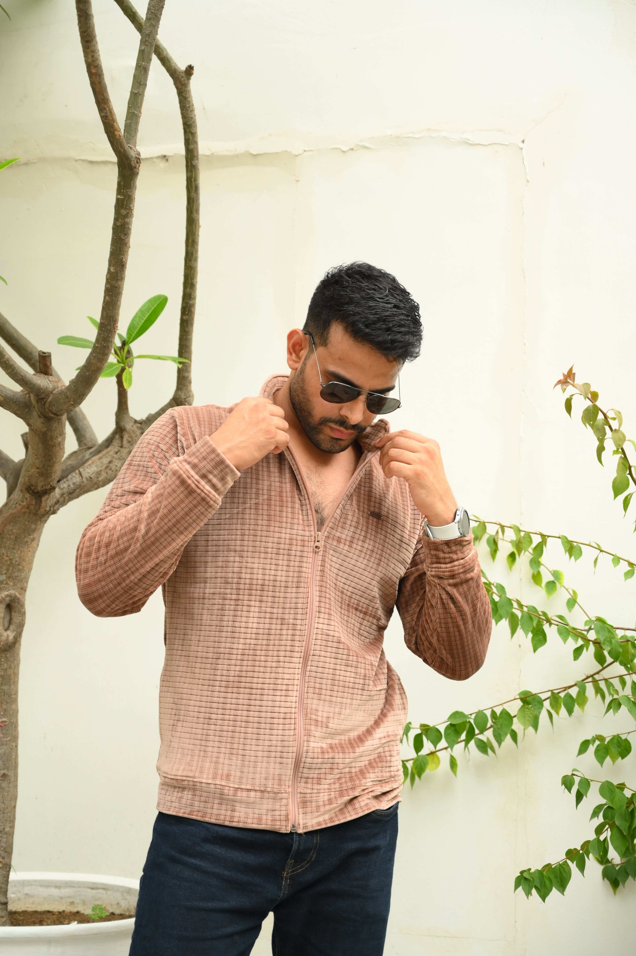 Highneck Sweatshirt Brown