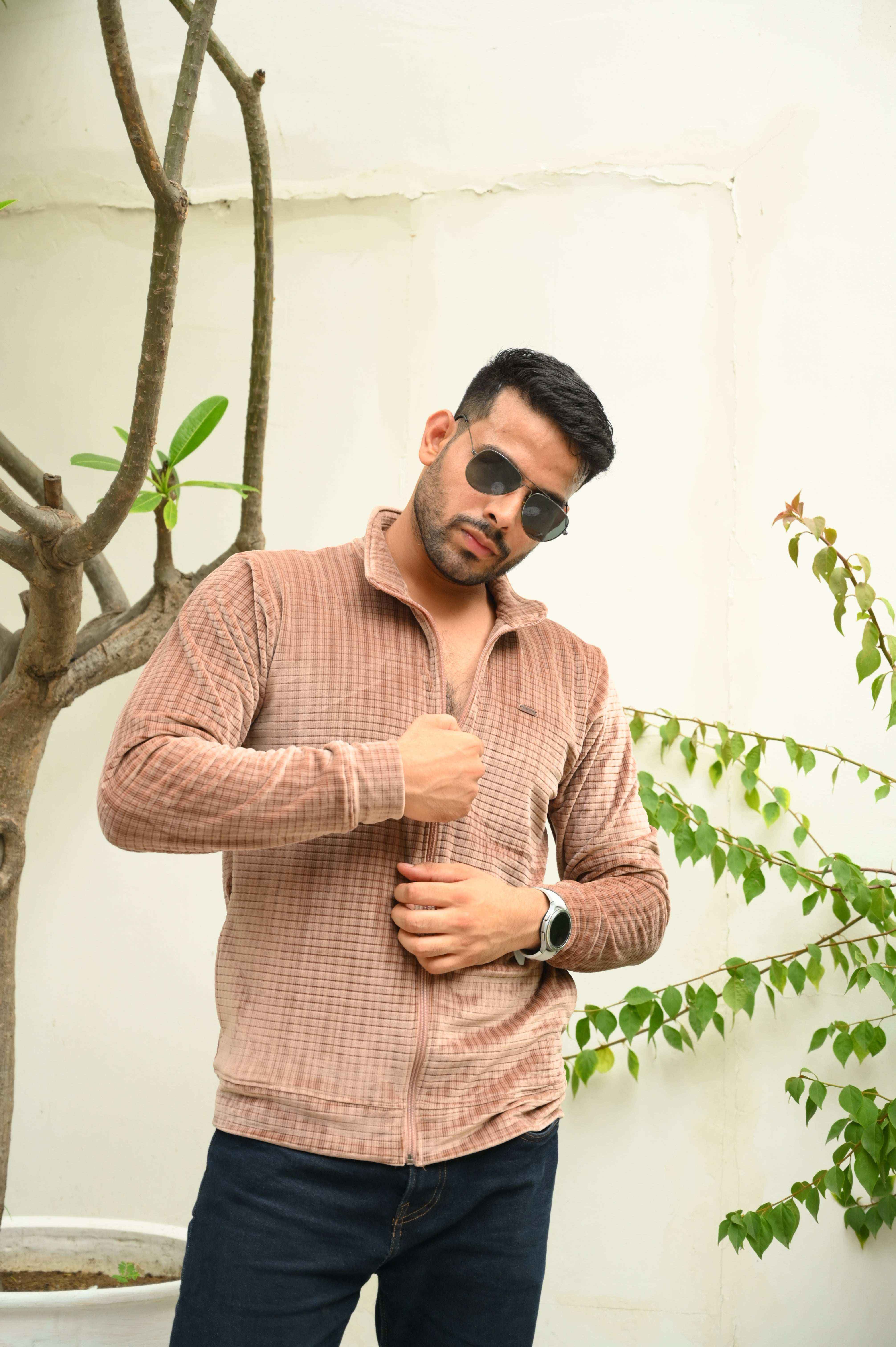 Highneck Sweatshirt Brown