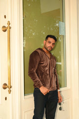 Essential Brown Zip Hoodie
