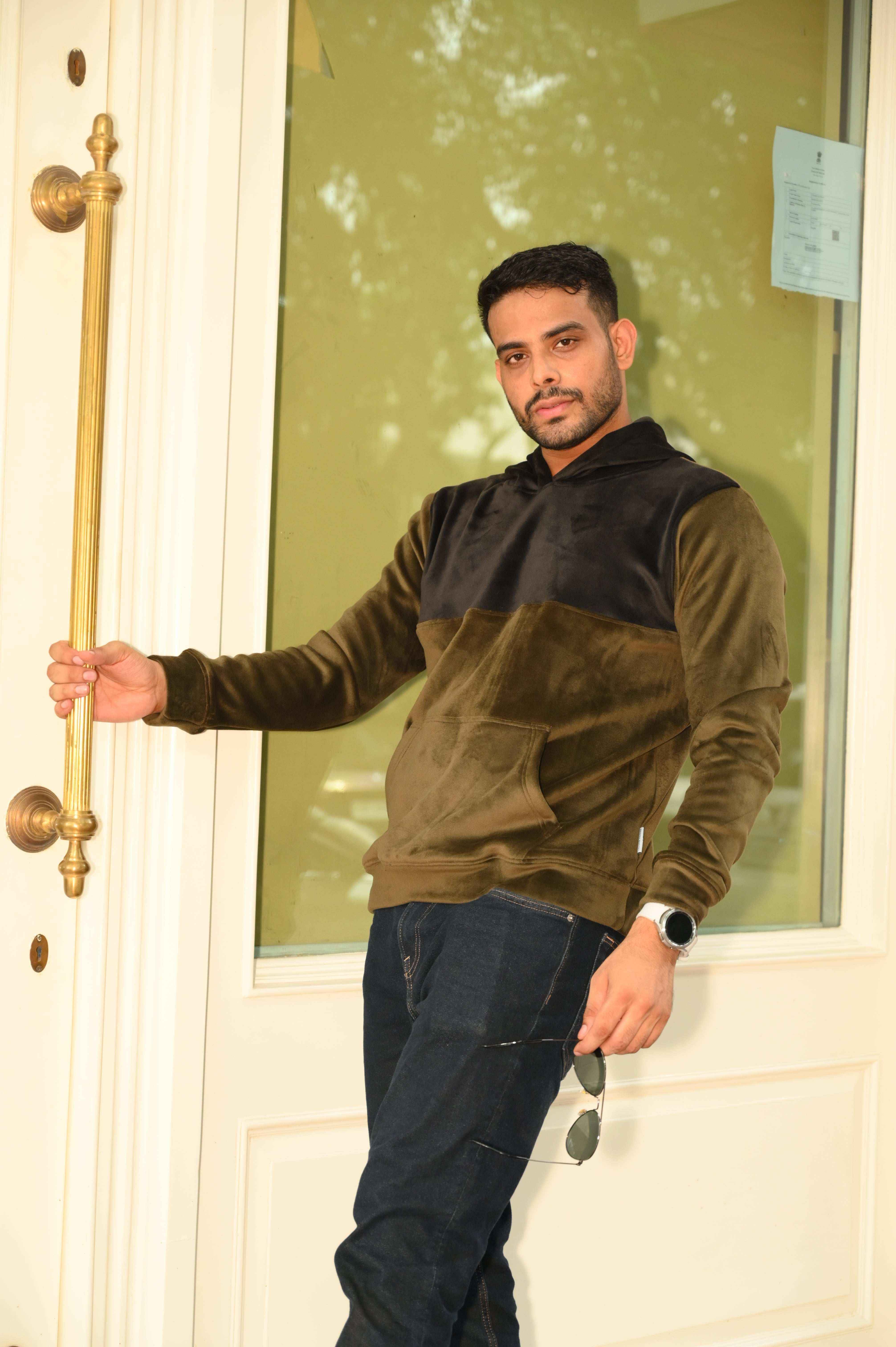 Olive Black Cut & Sew Hood