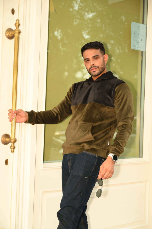 Olive Black Cut & Sew Hood