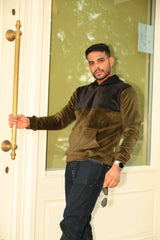 Olive & Black Hoodie