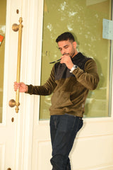 Olive Black Cut & Sew Hood