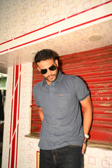 Stylish Grey Polo T-Shirt