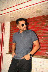 Stylish Grey Polo T-Shirt