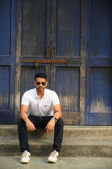 Men’s White Polo T-Shirt