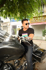 Black Graphic T-Shirt for Men