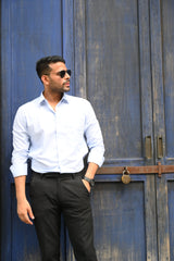 Full Sleeve Blue Check Shirt