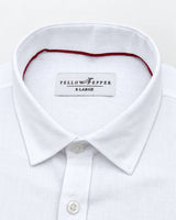 Men’s White Linen Formal Shirt
