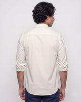 Men’s Off White Solid Shirt