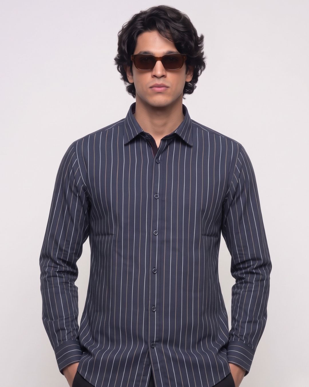 Men’s Vertical Striped Shirt