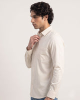 Men’s Off White Solid Shirt