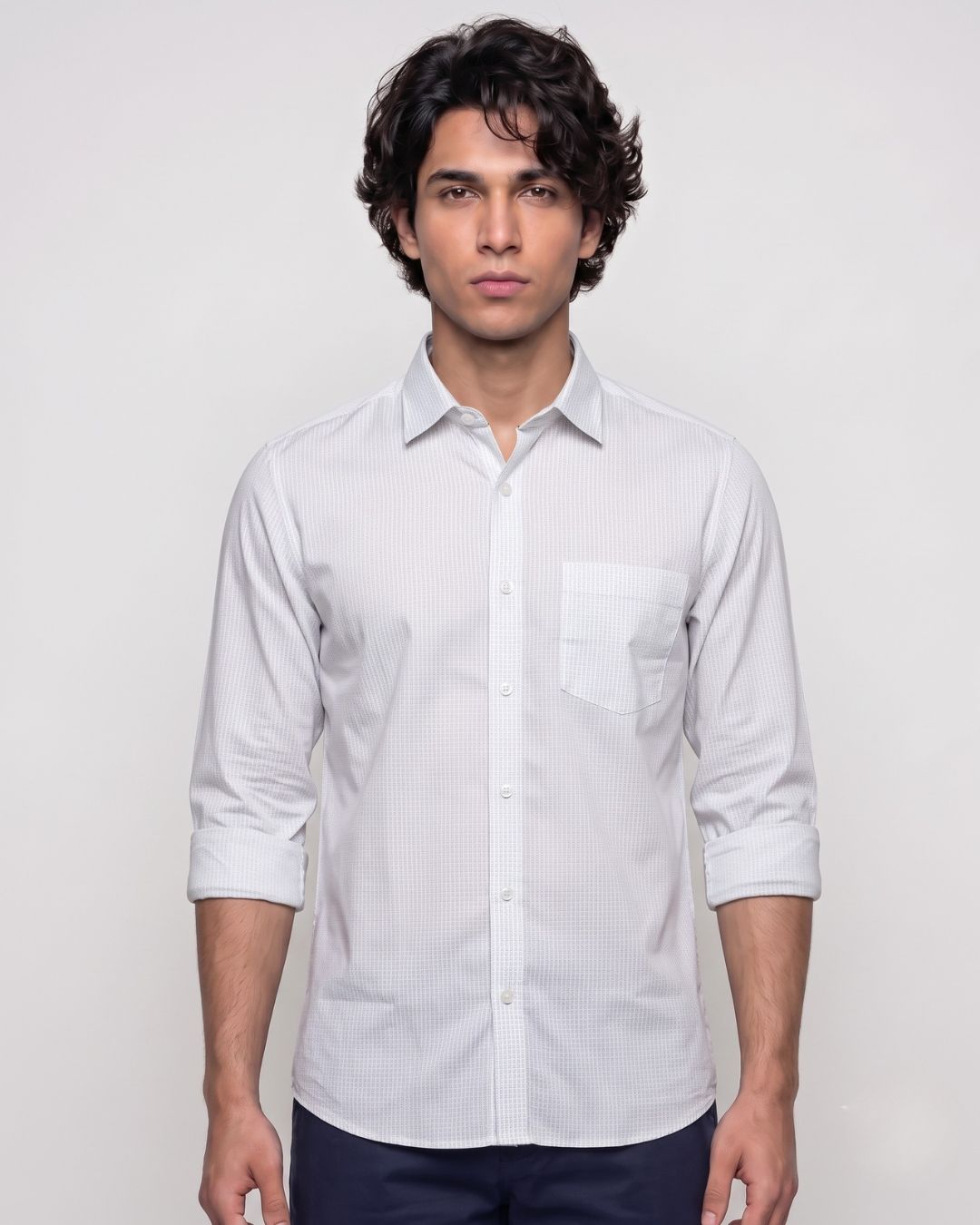 Men’s Regular White Formal Shirt