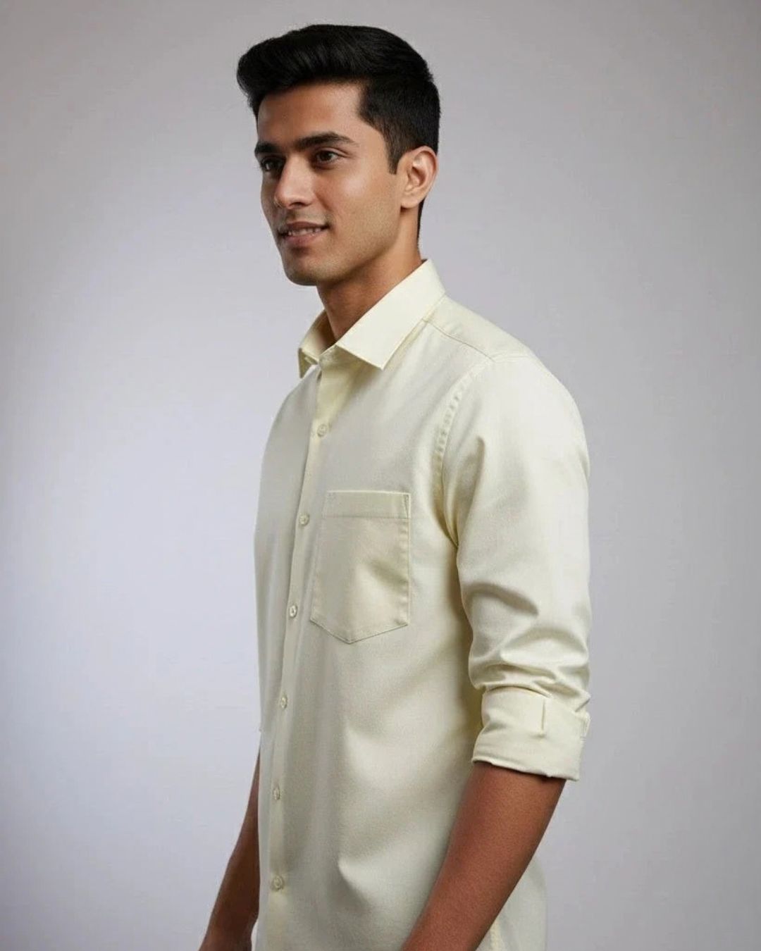 Men's Classic Lemon Solid Shirt