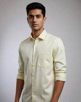 Men's Classic Lemon Solid Shirt
