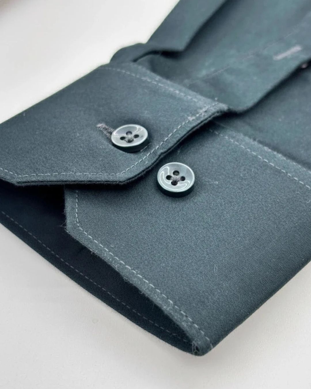Men's Classic Bottle Green Solid Shirt