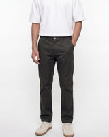 Men’s Olive Green Solid Smart Fit Trousers